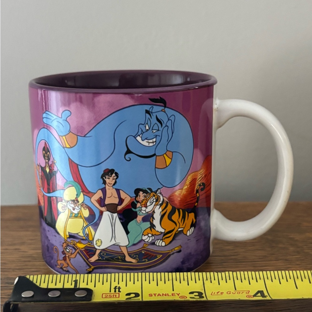 Vintage 90's Disney Aladdin Coffee Cup Mug 12 Oz. - Picture 6 of 7